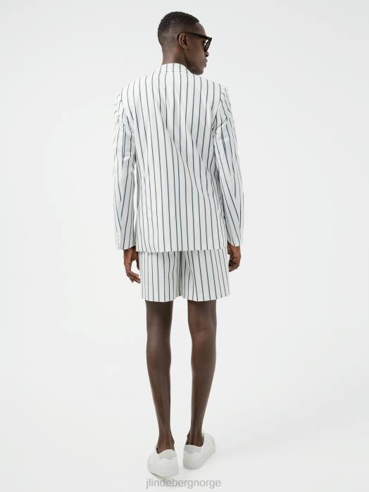 J.Lindeberg menn dorian pinstripe blazer hvit klær F8642560