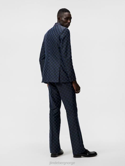 J.Lindeberg menn doryl jacquard blazer marinen klær F8641226