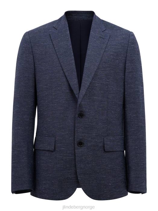 J.Lindeberg menn elton tofarget blazer blå indigo klær F8642563
