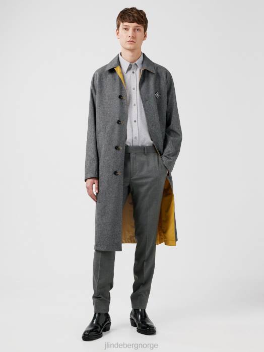 J.Lindeberg menn gi aktive hopsack bukser gråmelert klær F8641228