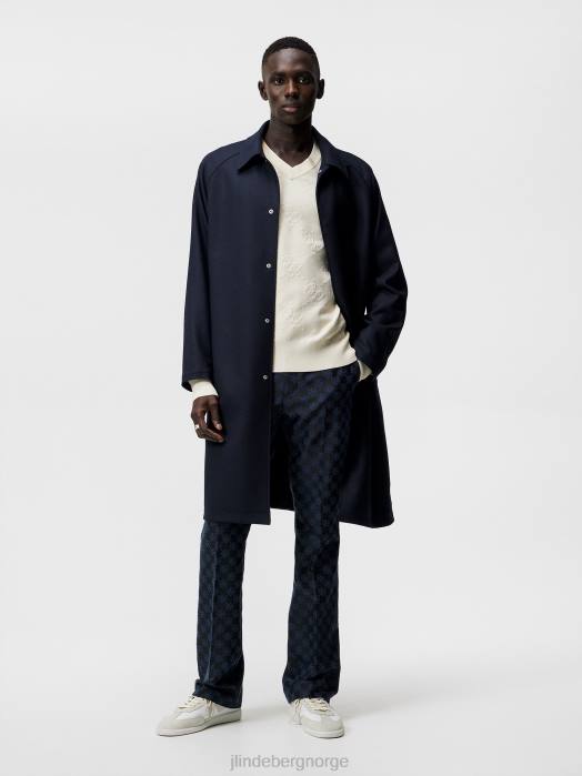 J.Lindeberg menn gomor jacquard bukser marinen klær F8641223