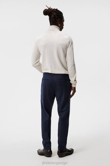 J.Lindeberg menn grant flanell bukser marinen klær F8641202