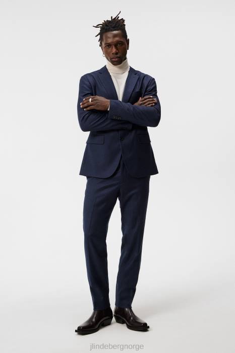 J.Lindeberg menn grant flanell bukser marinen klær F8641202