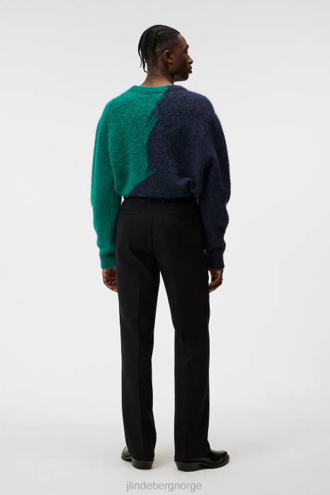 J.Lindeberg menn haij dobbelvevde bukser svart klær F8641198