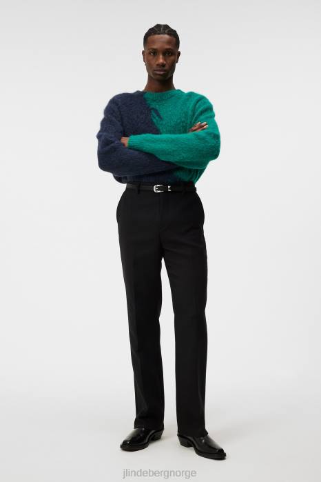 J.Lindeberg menn haij dobbelvevde bukser svart klær F8641198