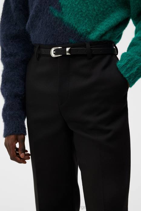 J.Lindeberg menn haij dobbelvevde bukser svart klær F8641198