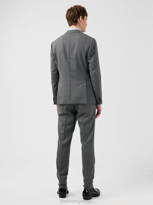 J.Lindeberg menn hopper aktiv hopsack blazer gråmelert klær F8641231