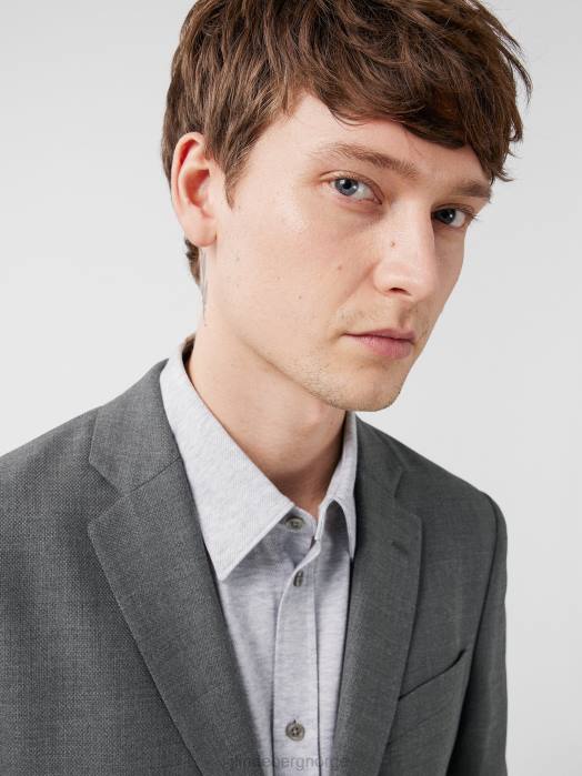 J.Lindeberg menn hopper aktiv hopsack blazer gråmelert klær F8641231