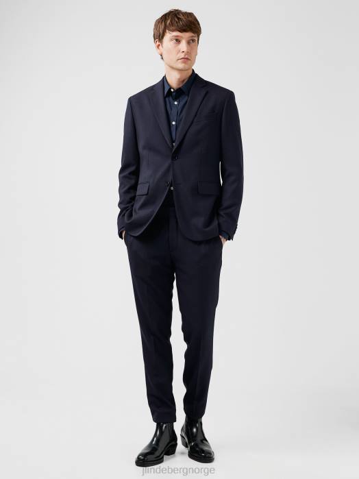 J.Lindeberg menn hopper aktiv hopsack blazer marinen klær F8641232