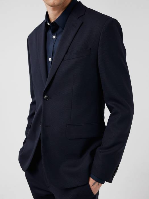 J.Lindeberg menn hopper aktiv hopsack blazer marinen klær F8641232