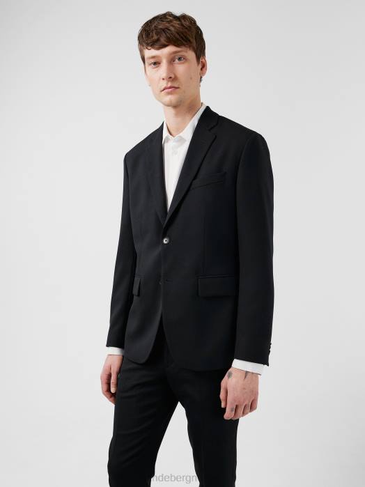 J.Lindeberg menn hopper aktiv hopsack blazer svart klær F8641233