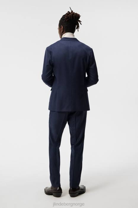 J.Lindeberg menn hopper flanell blazer marinen klær F8641203