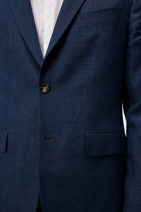 J.Lindeberg menn hopper super lin blazer blå indigo klær F8641221