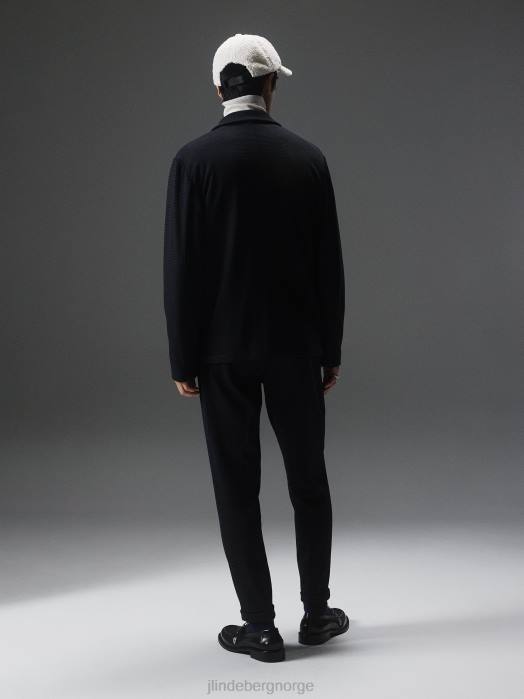 J.Lindeberg menn jack jersey struktur blazer svart klær F8642548