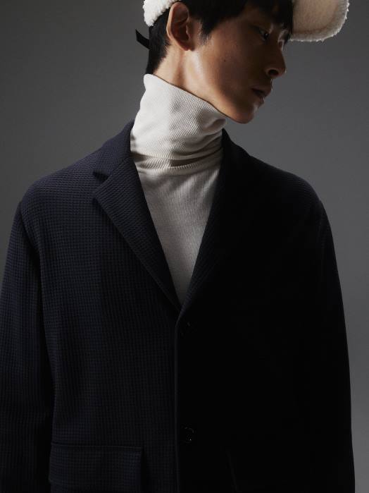 J.Lindeberg menn jack jersey struktur blazer svart klær F8642548