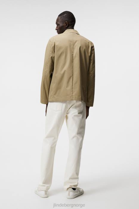 J.Lindeberg menn jack lett bomullsblazer aloe klær F8641210