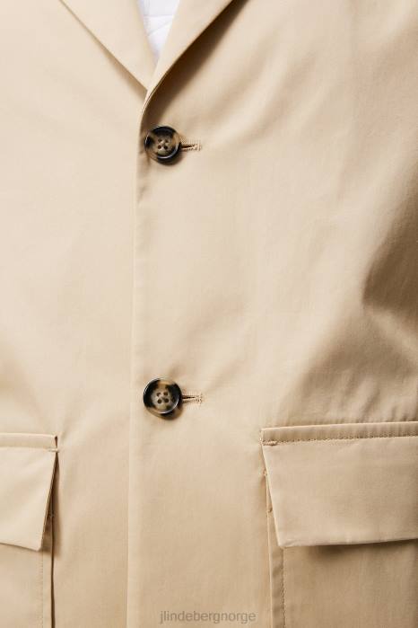 J.Lindeberg menn jack lett bomullsblazer safari beige klær F8641211