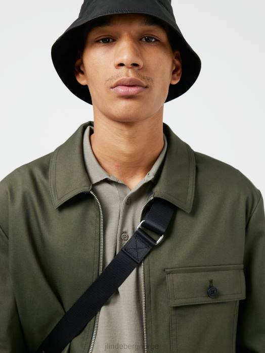 J.Lindeberg menn jason bomull stretch overskjorte dype dyp klær F8642564