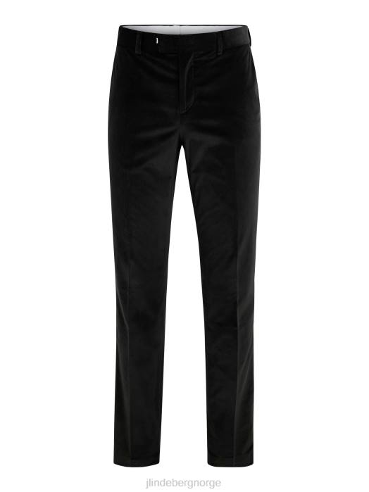 J.Lindeberg menn liam fløyelsbukser svart klær F8642546