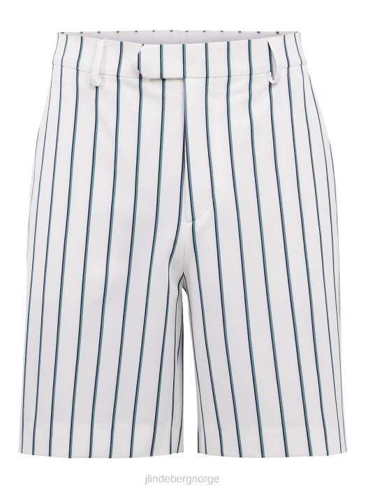 J.Lindeberg menn randy pinstripe bermudashorts hvit klær F8642559