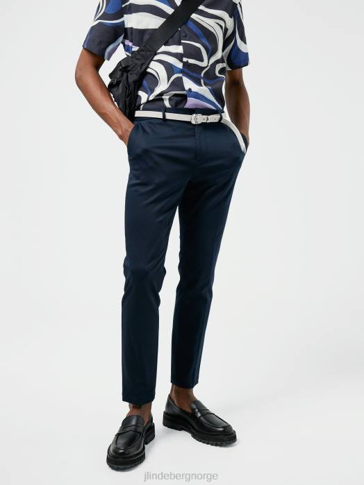 J.Lindeberg menn sasha jersey twill bukser marinen klær F8642561