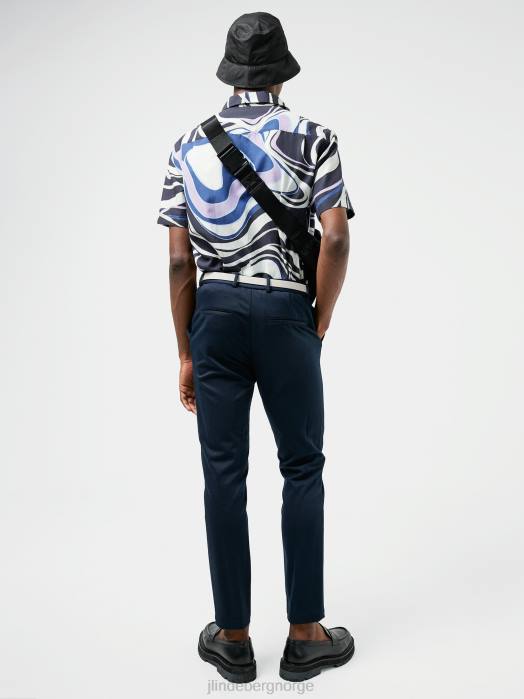 J.Lindeberg menn sasha jersey twill bukser marinen klær F8642561