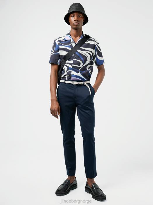 J.Lindeberg menn sasha jersey twill bukser marinen klær F8642561