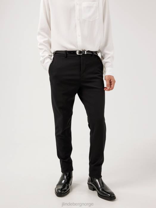 J.Lindeberg menn sasha jersey twill bukser svart klær F8642566