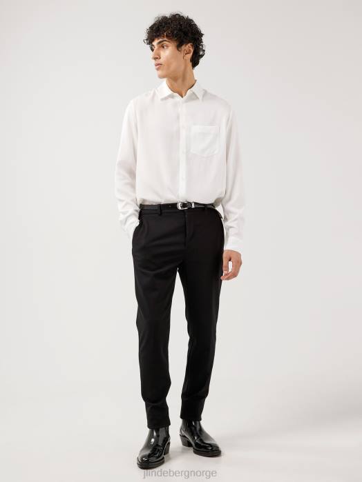 J.Lindeberg menn sasha jersey twill bukser svart klær F8642566