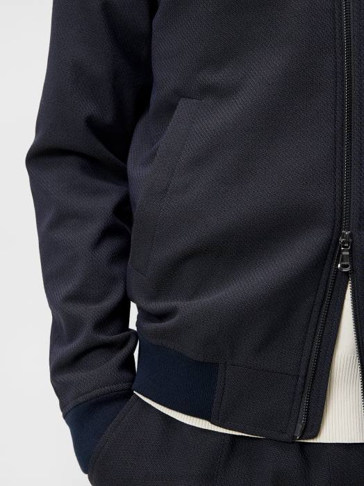 J.Lindeberg menn thom strukturert 2-tone bombefly marine melange klær F8641217