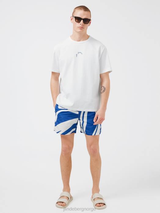 J.Lindeberg menn collin t-skjorte med logotrykk hvit klær F8642142