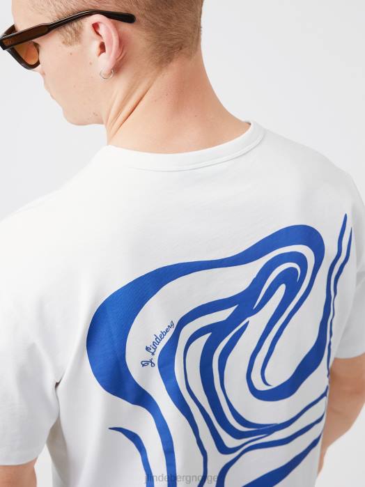 J.Lindeberg menn collin t-skjorte med logotrykk hvit klær F8642142