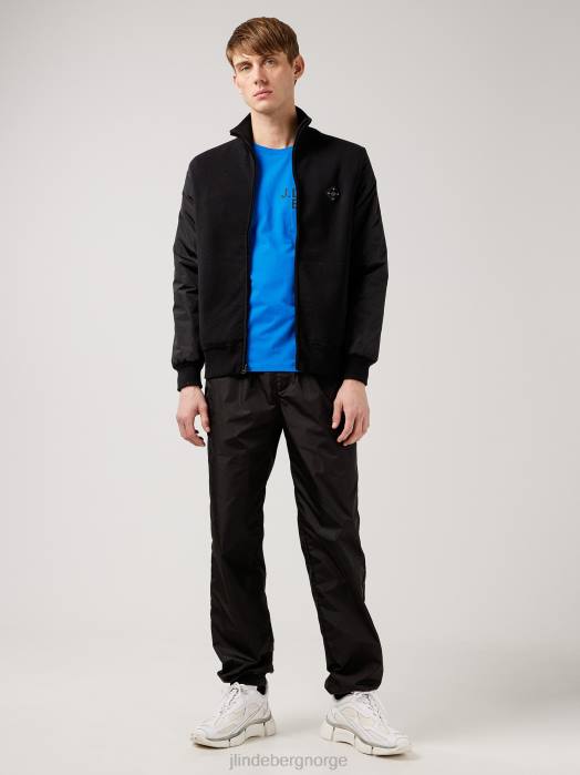 J.Lindeberg menn dale t-skjorte med brystlomme sann blå klær F8642163