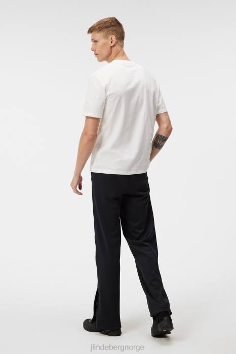 J.Lindeberg menn darcy logo t-skjorte sky hvit klær F864934