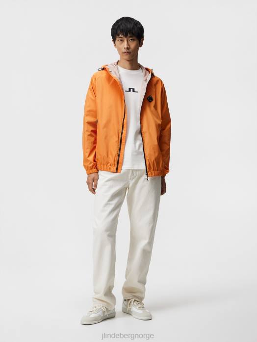 J.Lindeberg menn darcy logo t-skjorte sky hvit klær F864969