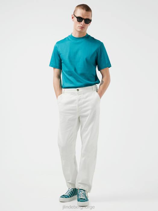 J.Lindeberg menn ess t-skjorte med falsk hals dyp innsjø klær F8642147