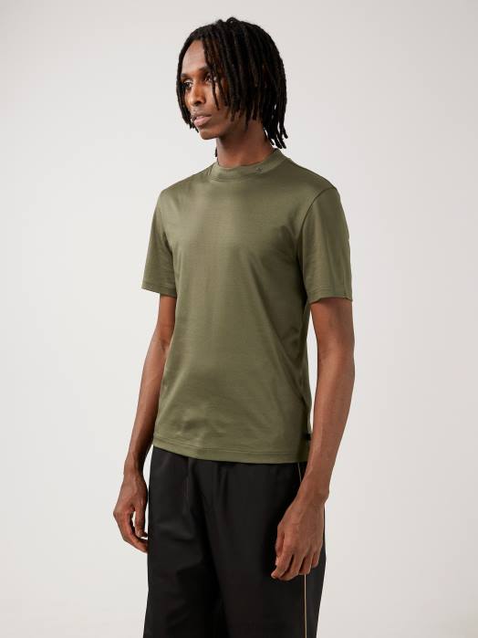 J.Lindeberg menn ess t-skjorte med falsk hals dype dyp klær F8642156