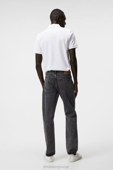 J.Lindeberg menn rubi slim polo hvit klær F864956