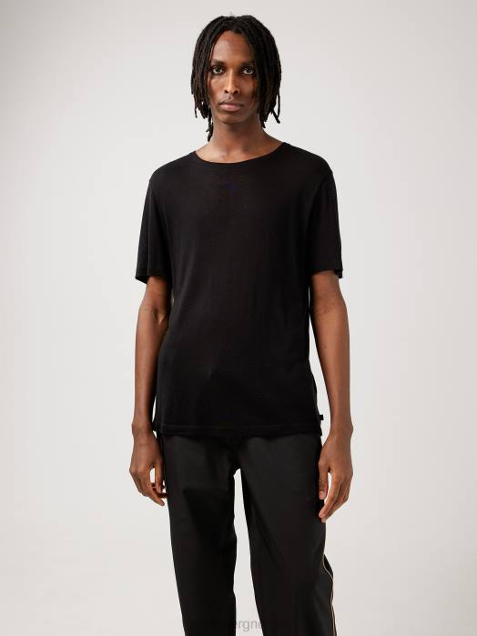 J.Lindeberg menn saint løs t-skjorte svart klær F8642158