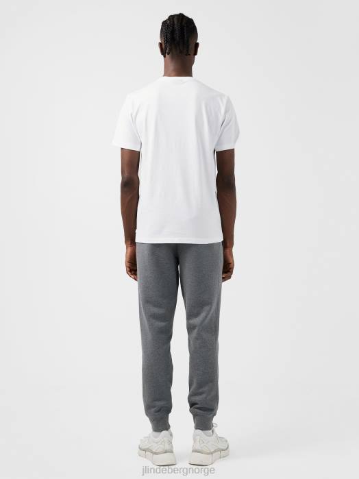 J.Lindeberg menn sid basic t-skjorte hvit klær F864984