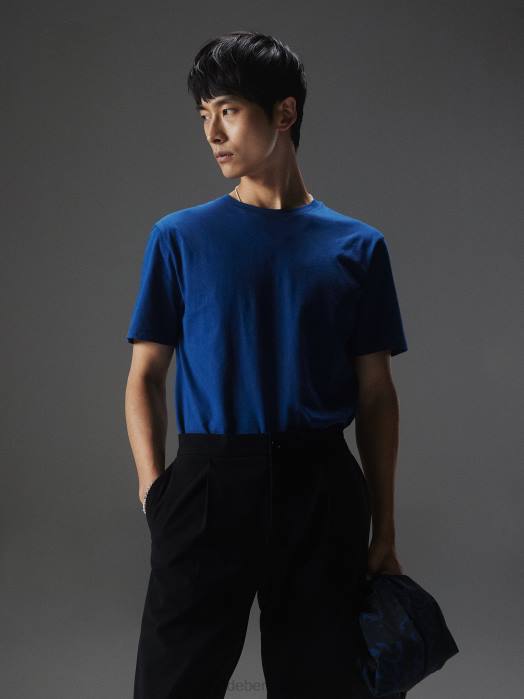 J.Lindeberg menn sid basic t-skjorte marine pion klær F8642132