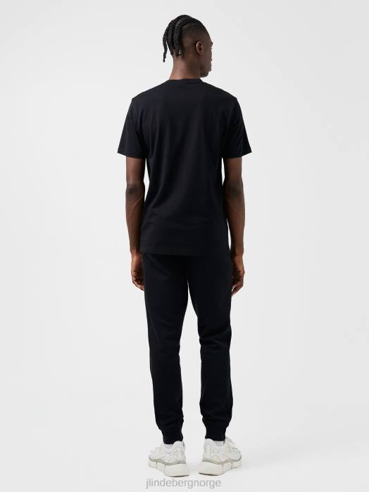 J.Lindeberg menn sid basic t-skjorte svart klær F864985
