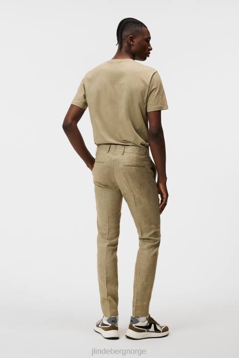 J.Lindeberg menn side basic t-skjorte i bomull aloe klær F864947