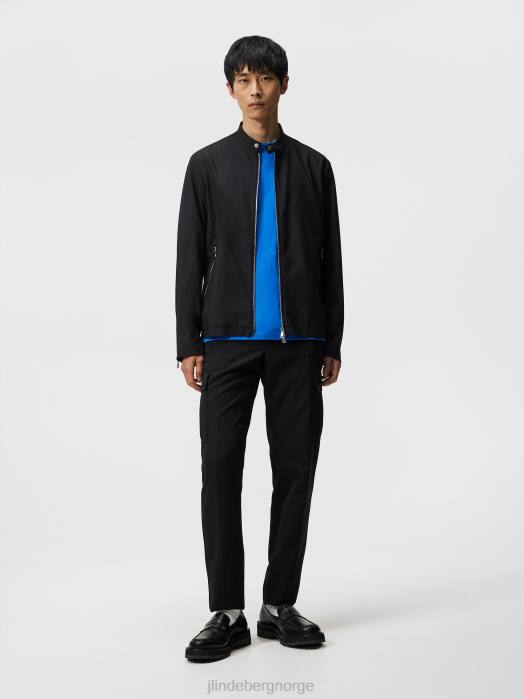 J.Lindeberg menn side basic t-skjorte i bomull lapis blå klær F864979