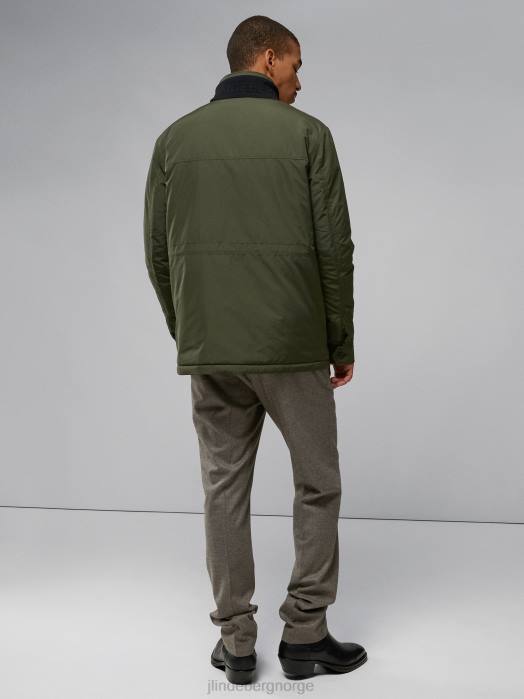 J.Lindeberg menn acer vattert jakke Skoggrønn klær F8642409