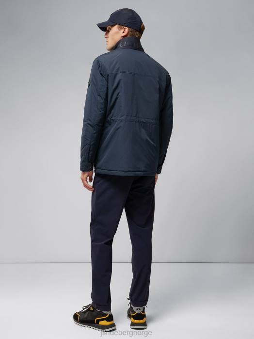 J.Lindeberg menn acer vattert jakke marinen klær F8642410