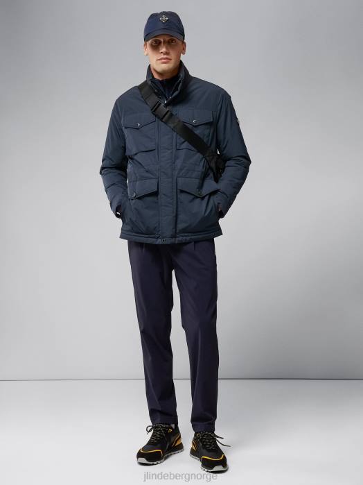 J.Lindeberg menn acer vattert jakke marinen klær F8642410
