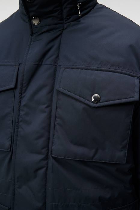 J.Lindeberg menn acer vattert jakke marinen klær F864917