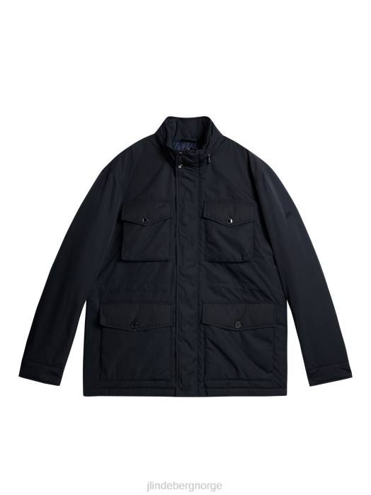 J.Lindeberg menn acer vattert jakke marinen klær F864917