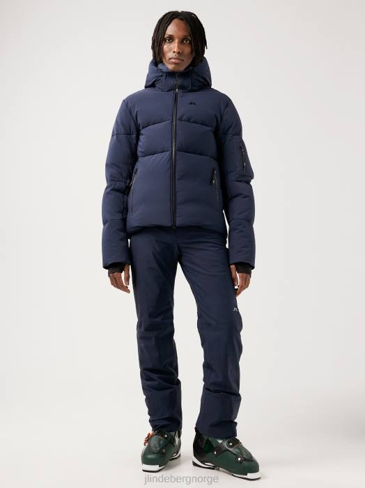 J.Lindeberg menn adler dun skijakke marinen klær F8642484